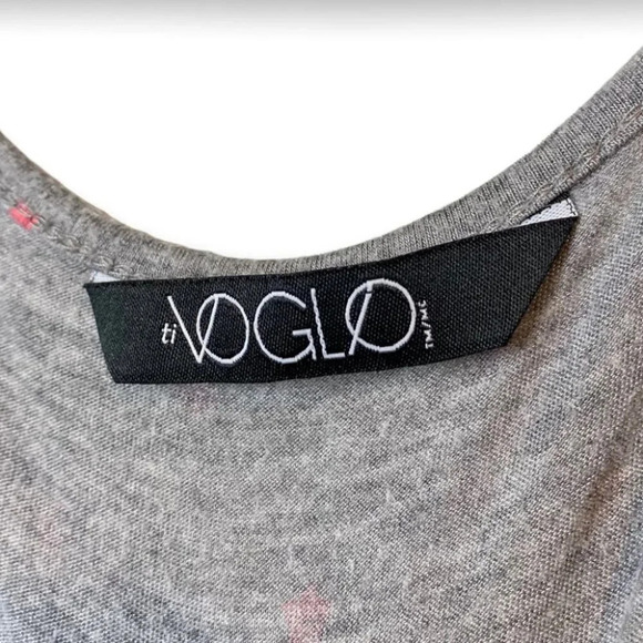 ti Voglio Grey &  Pink Stars Sleeveless Night Dress - Picture 11 of 11